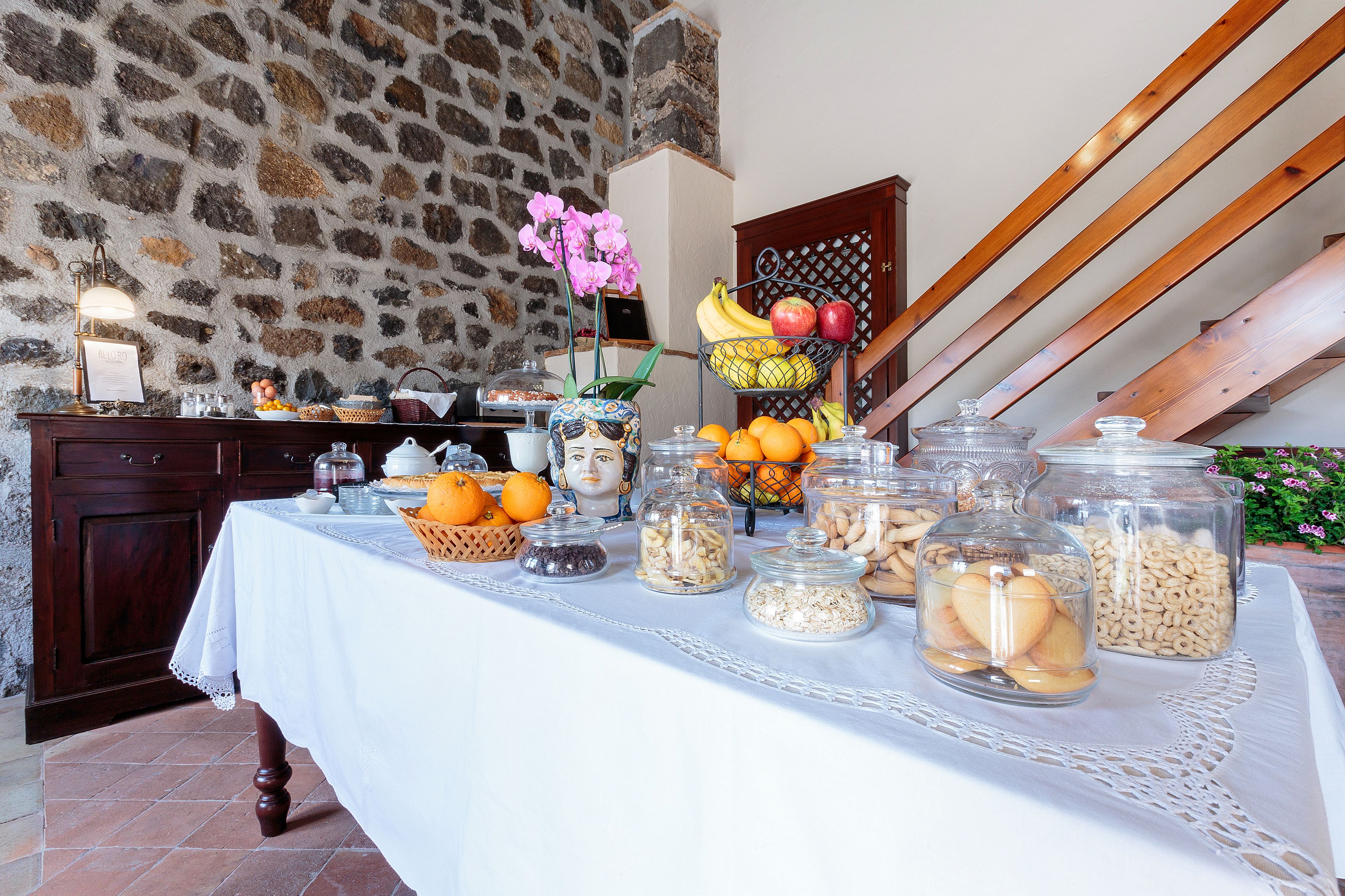 Tägliches nach Wunsch zubereitetes Frühstück gegen Gebühr