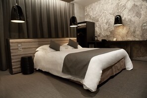 Pillowtop-bedden, een gratis minibar, een kluis op de kamer, een bureau