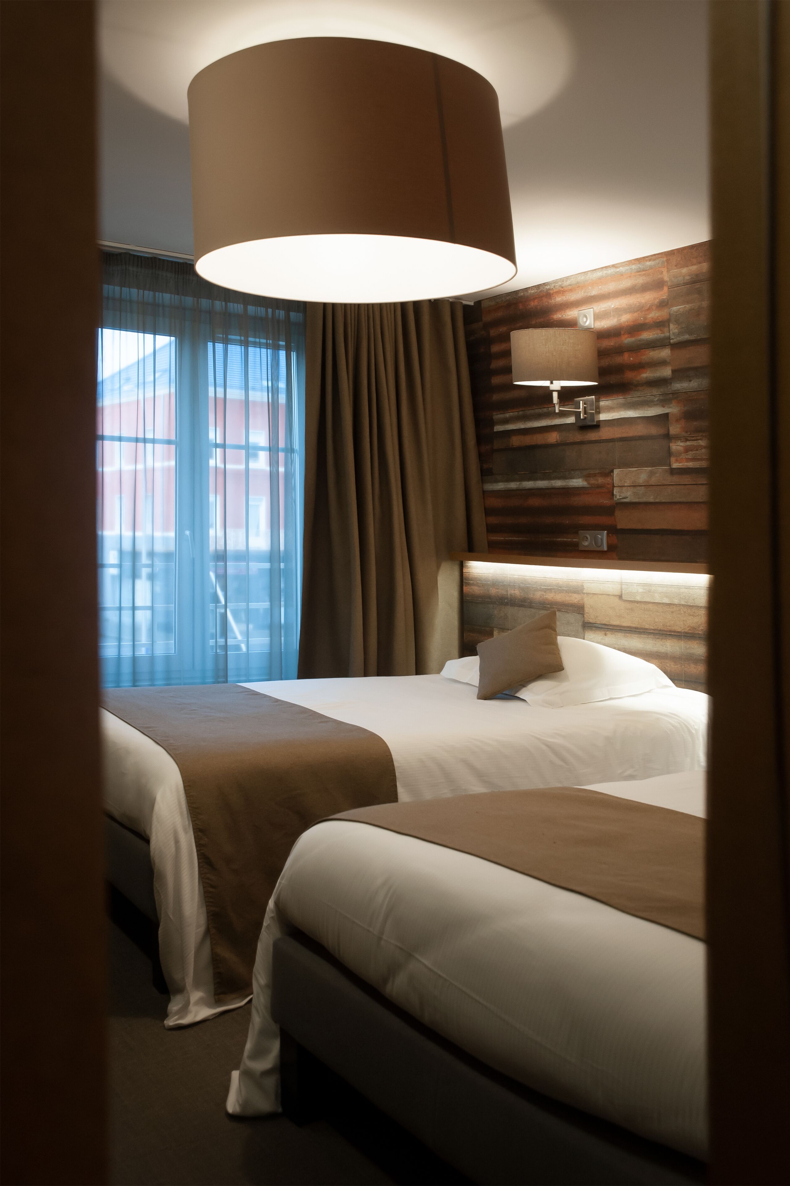 pillow-top beds, free minibar, in-room safe, desk