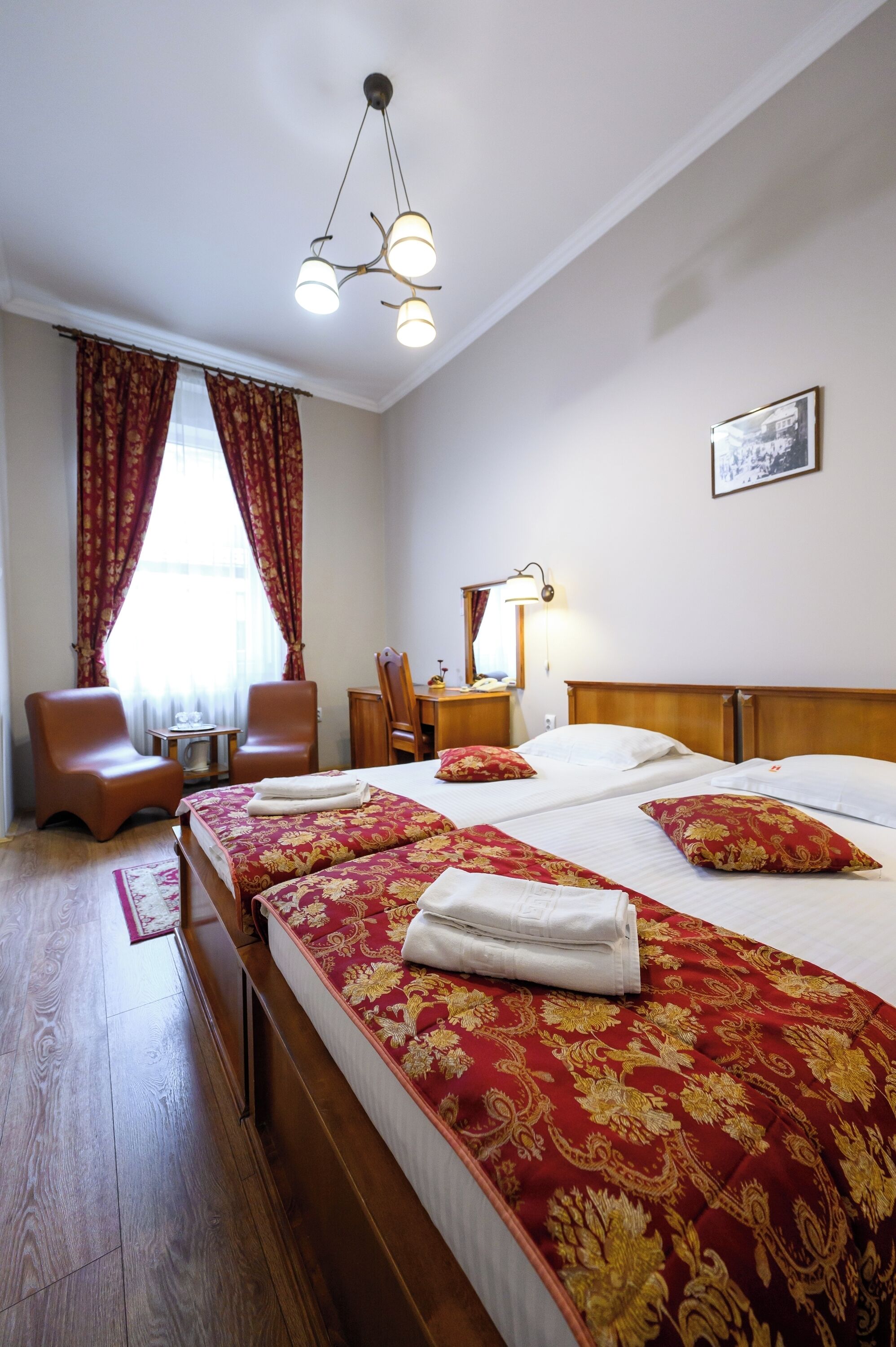 superior twin room | minibar, desk, laptop workspace, soundproofing