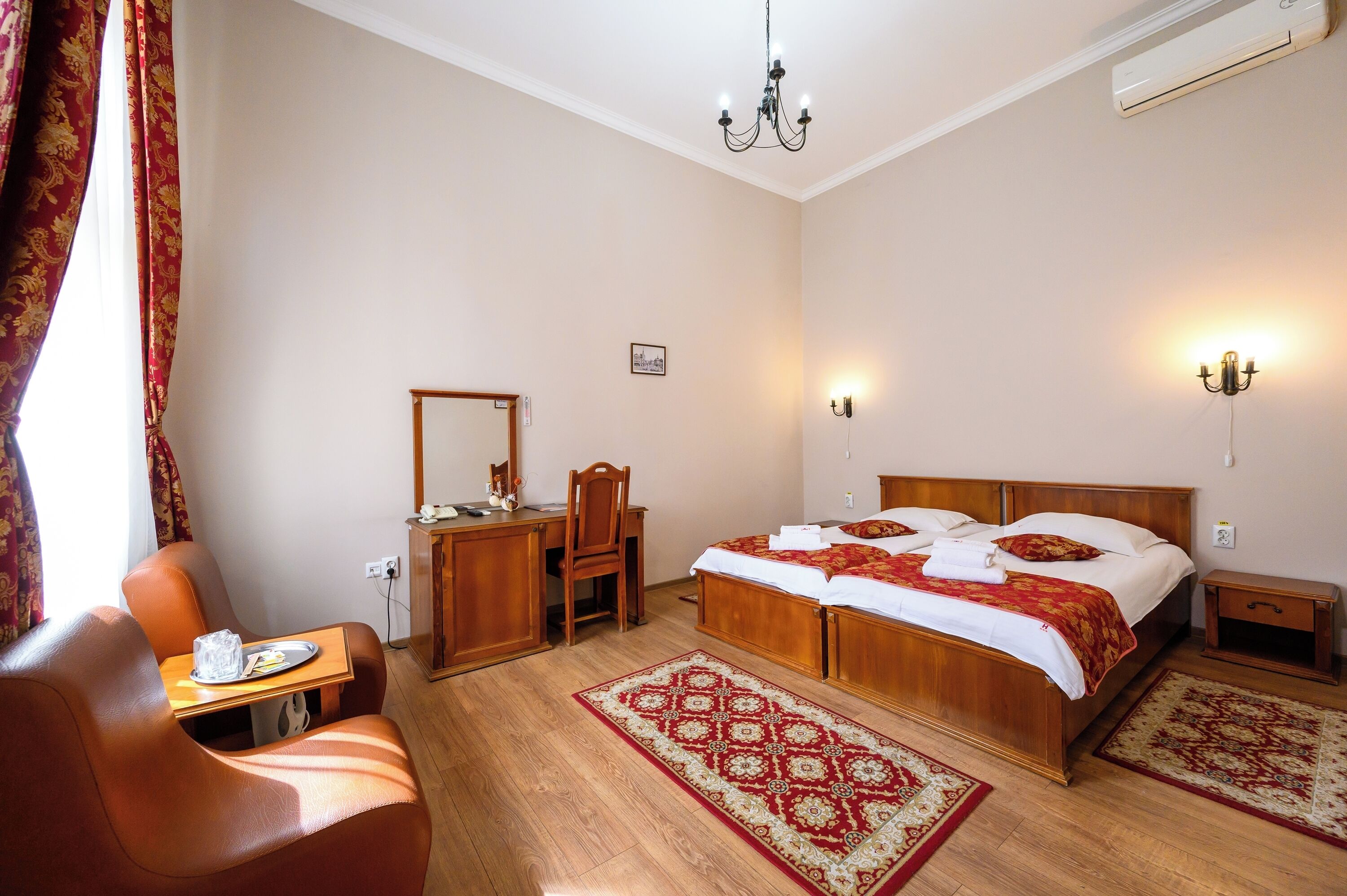 superior twin room | minibar, desk, laptop workspace, soundproofing