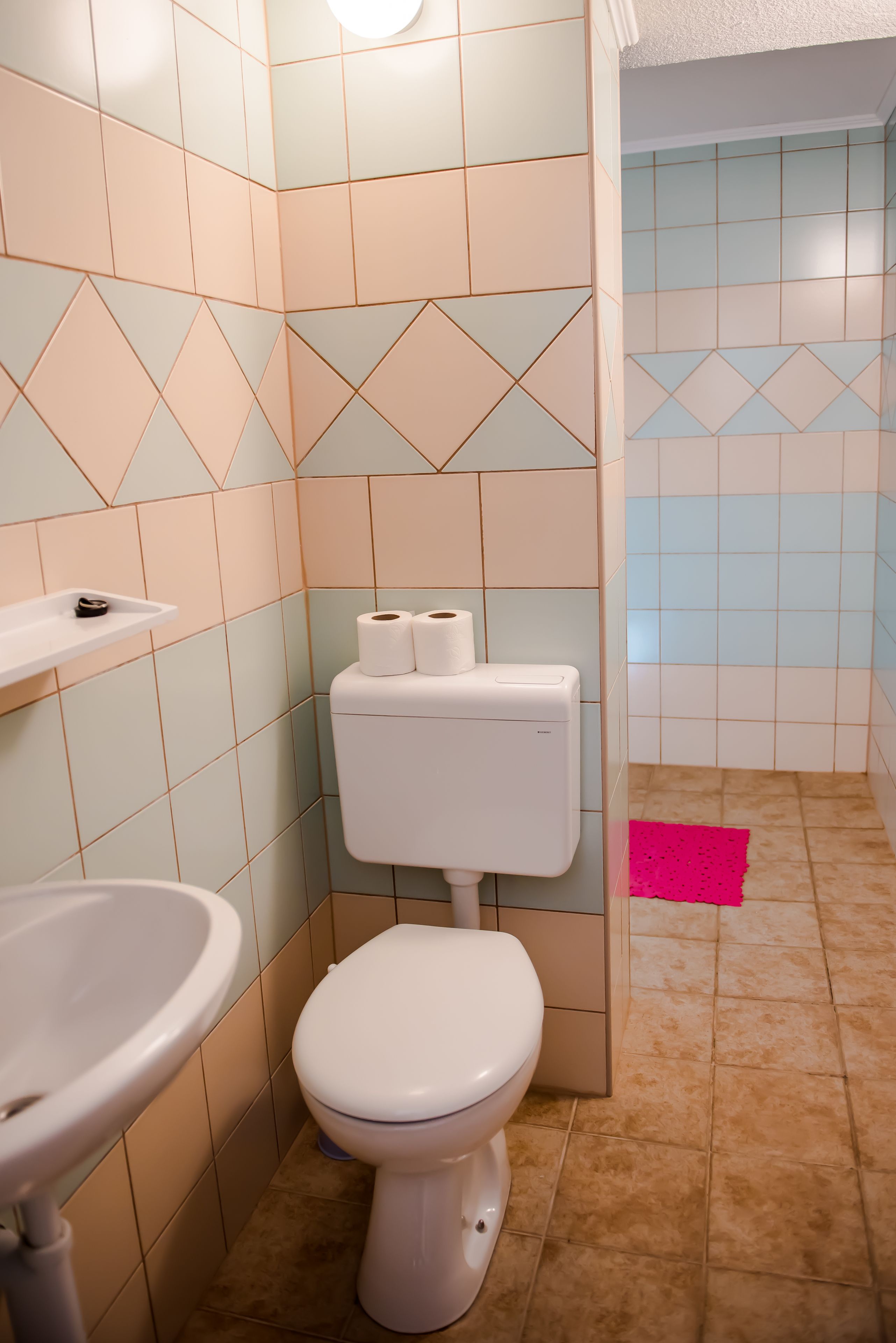 standard room, 2 single beds | bathroom | shower, free toiletries, hair dryer, towels