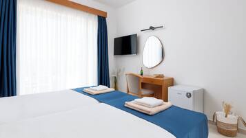 Blackout curtains, bed sheets