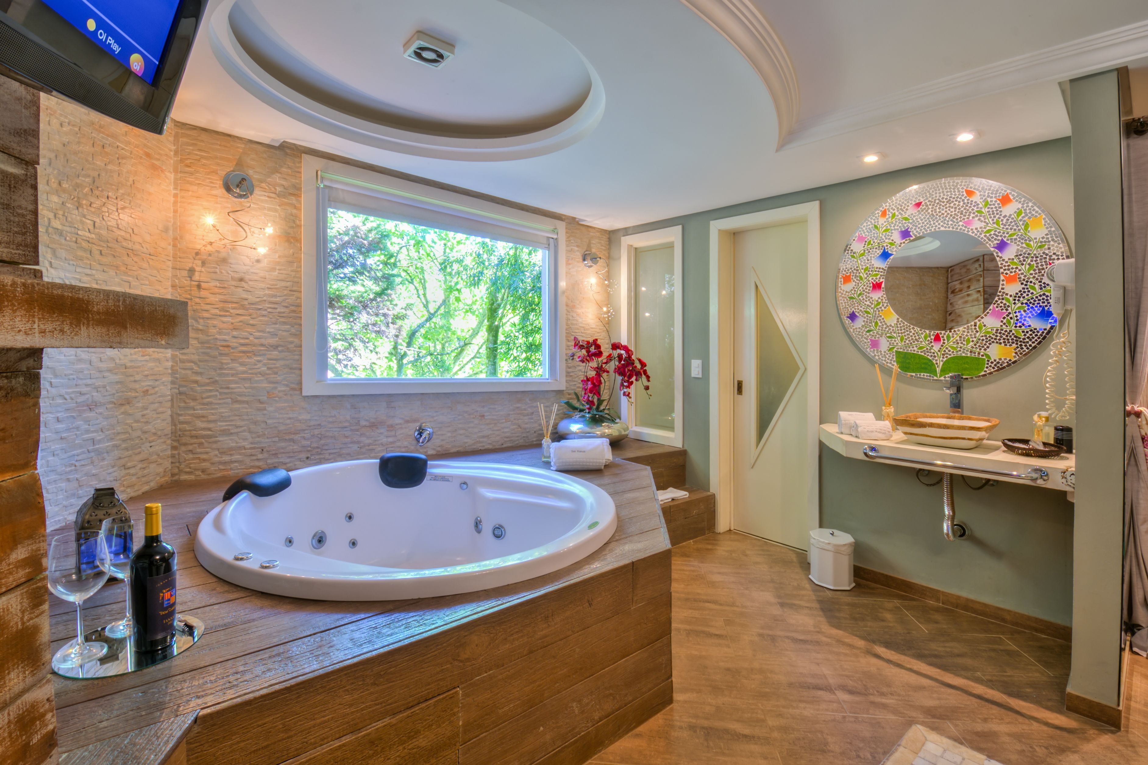 presidential suite | bathroom | designer toiletries, hair dryer, bathrobes, slippers