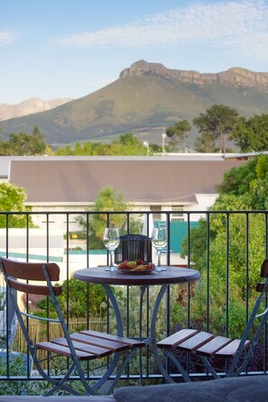 Deluxe Double or Twin Room, Balcony, Pool View | View from room - Bonne Esperance Boutique Guest House and Studio Apartments  (Stellenbosch)