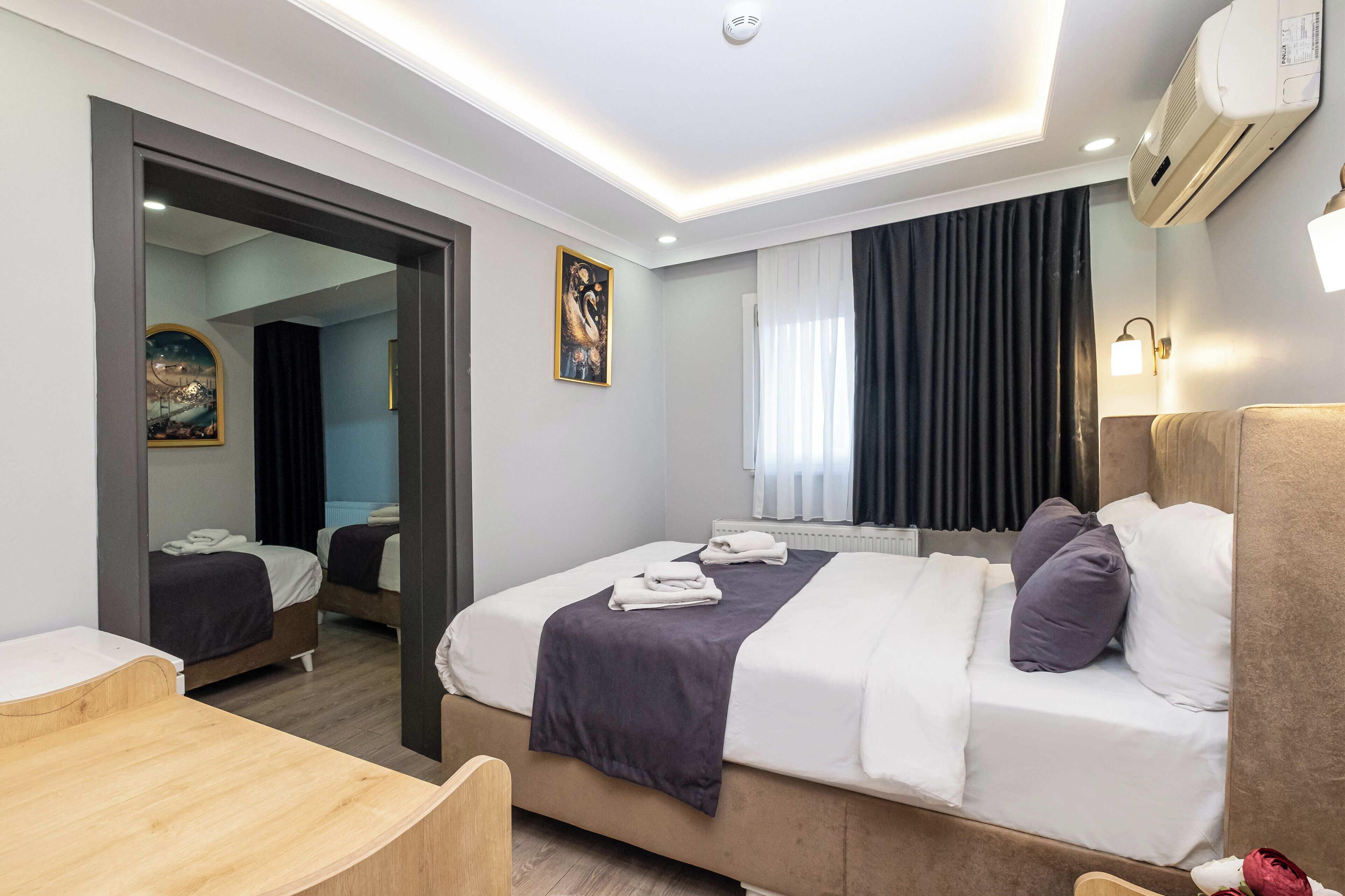 Deluxe Family Room | Egyptian cotton sheets, premium bedding, pillowtop beds, minibar