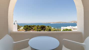Estudio superior, vista al mar | Balcón