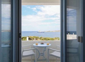 Superior Studio, Sea View | Balcony view - Stratos Studios & Apartments (Paros)
