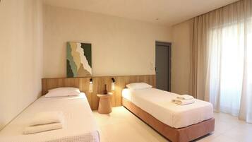 Appartement Deluxe, coin cuisine, vue piscine