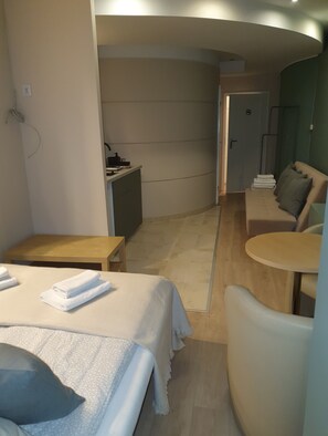 Studio Suite | Hypo-allergenic bedding, individually decorated, bed sheets - Hostel Euro-Room (Kraków)