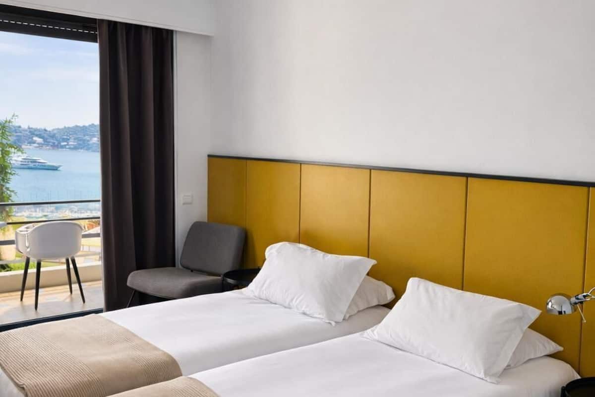 Twin Room, Balcony, Sea View | In-room safe, free WiFi, bed sheets