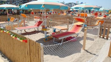 Private beach nearby, white sand