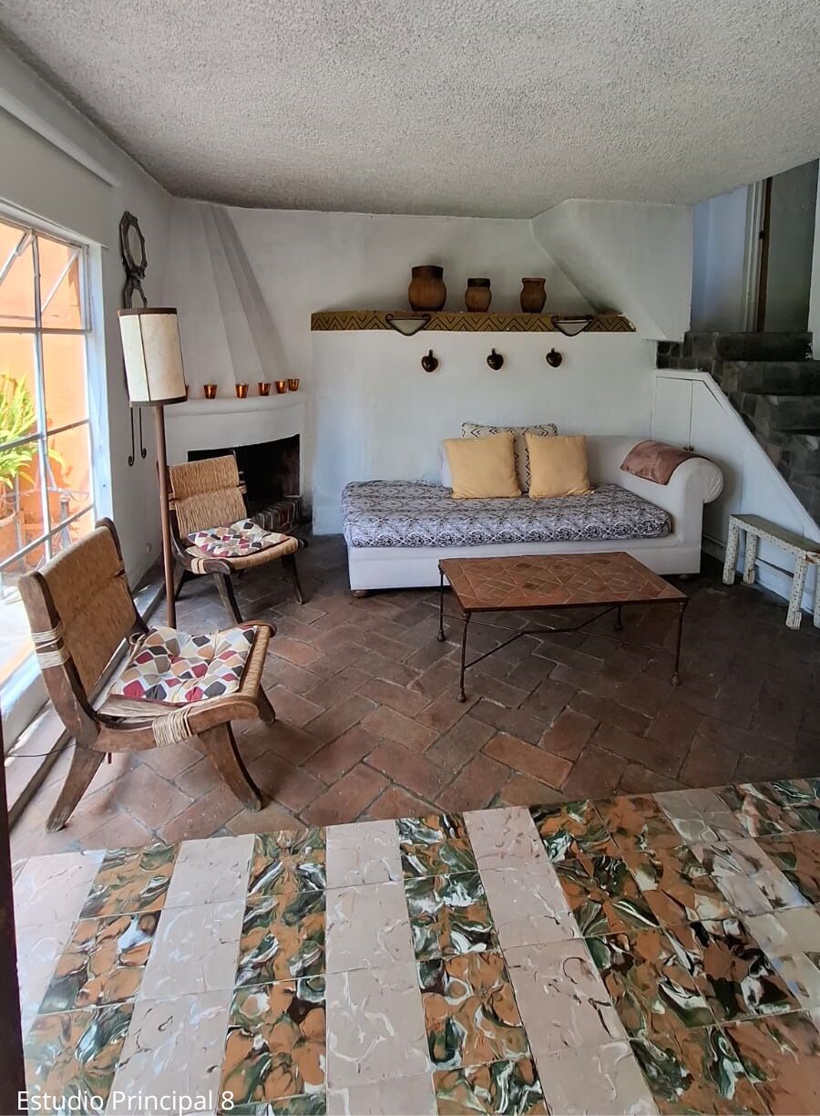 Televisión, chimenea