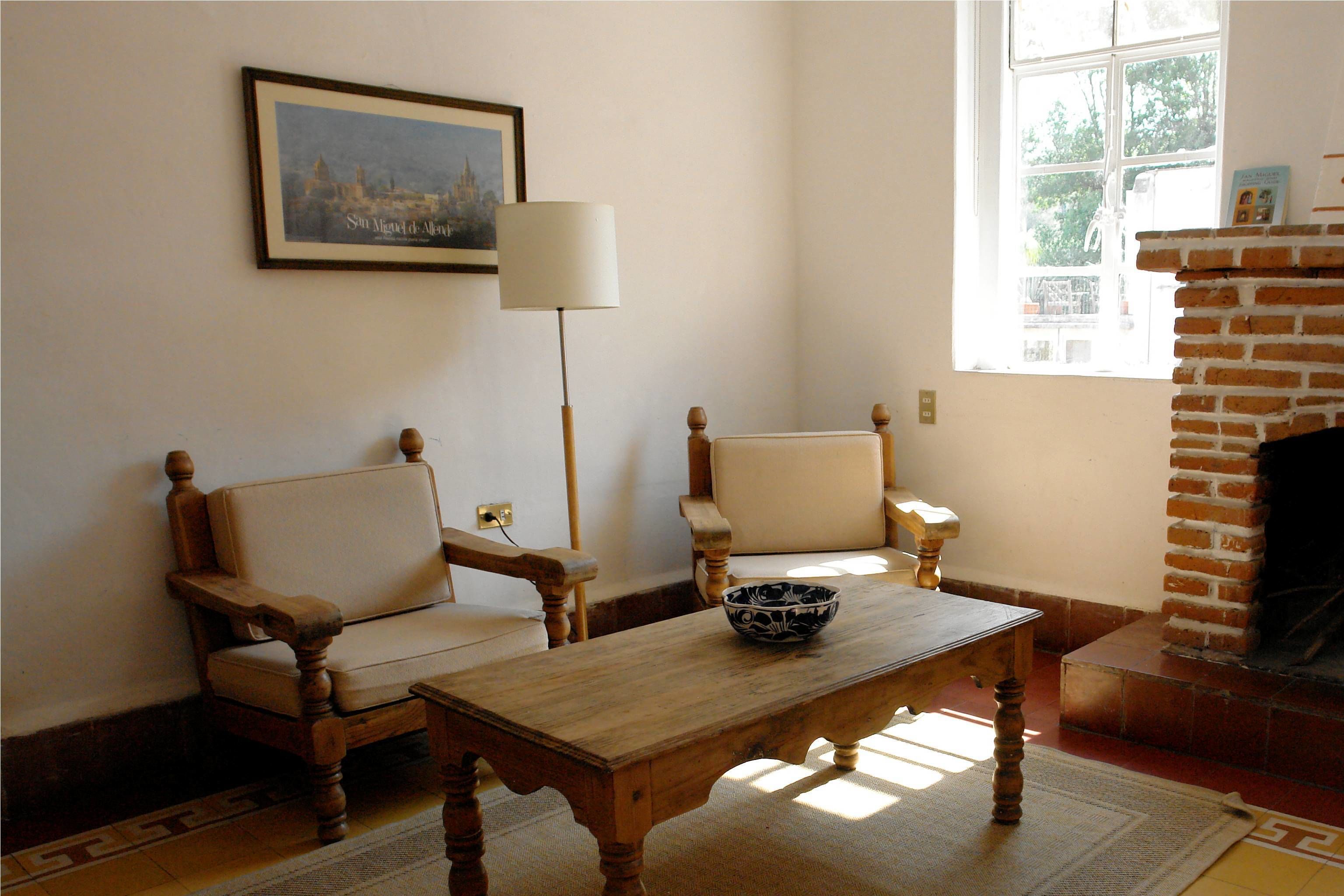 standard suite | living area | tv, fireplace