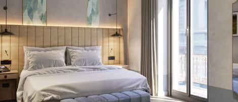 Minibar, in-room safe, desk, blackout curtains