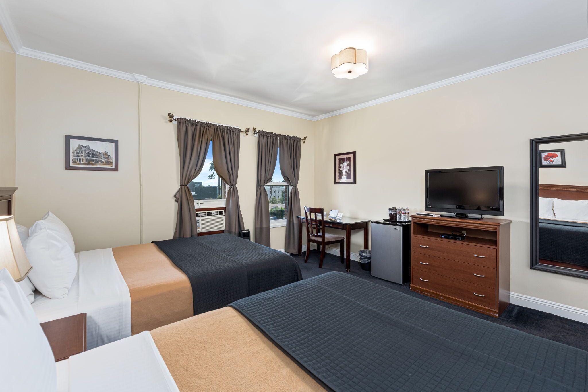 deluxe room, 2 queen beds | 1 bedroom, premium bedding, pillow-top beds, in-room safe