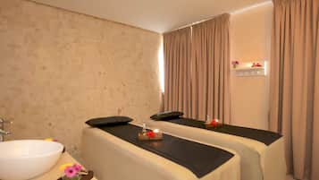 Steam room, body treatments, facials