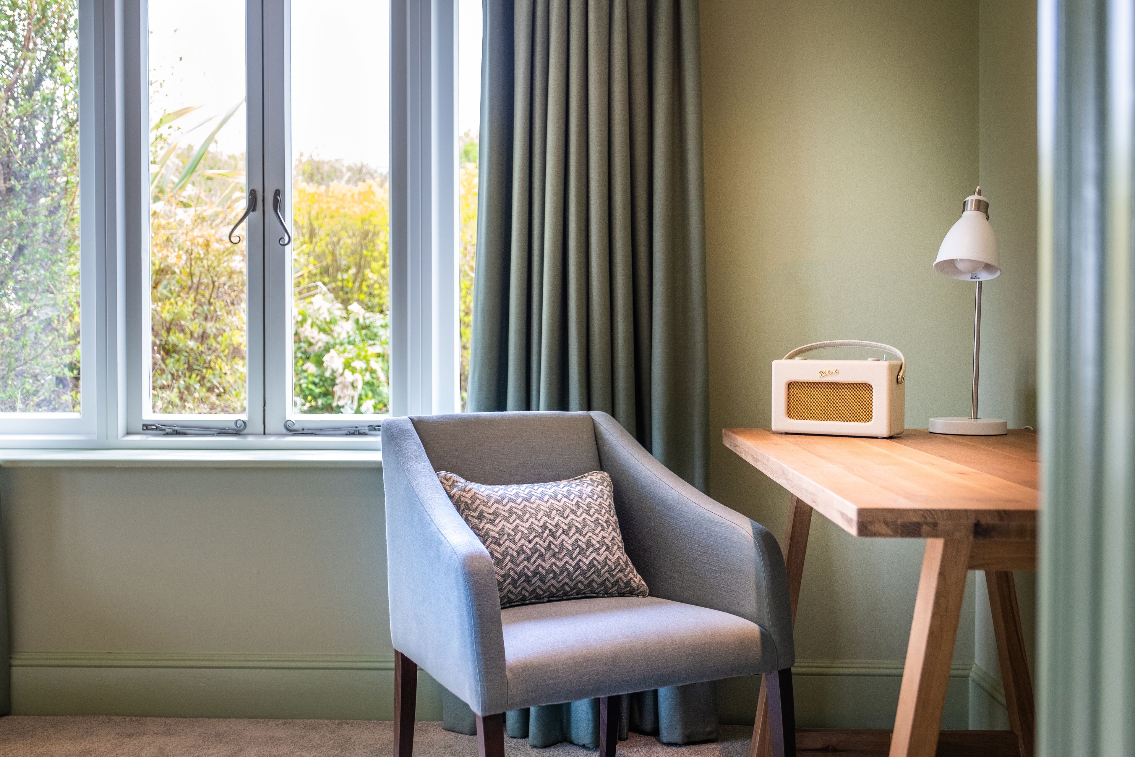 deluxe double room | premium bedding, minibar, in-room safe, individually decorated