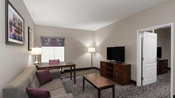 Suite, 1 Bedroom, Non Smoking | Premium bedding, pillow-top beds, desk, iron/ironing board