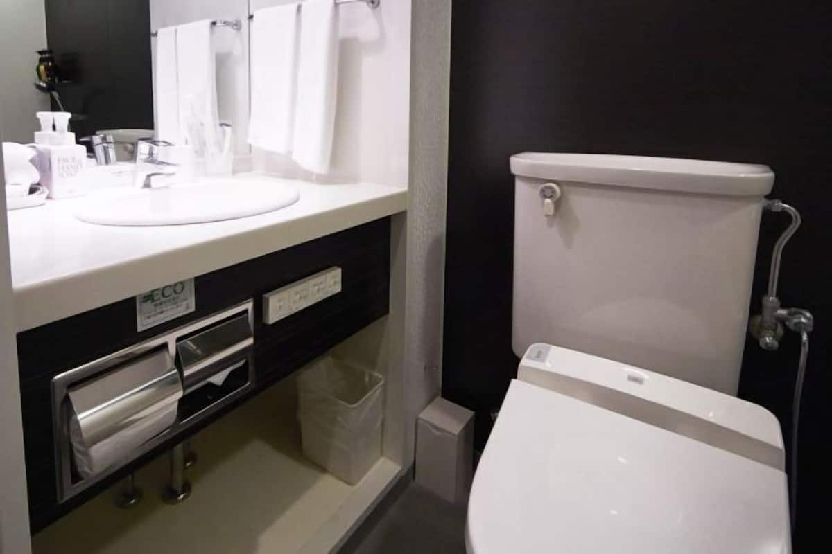 Bathroom | Combined shower/tub, free toiletries, hair dryer, slippers