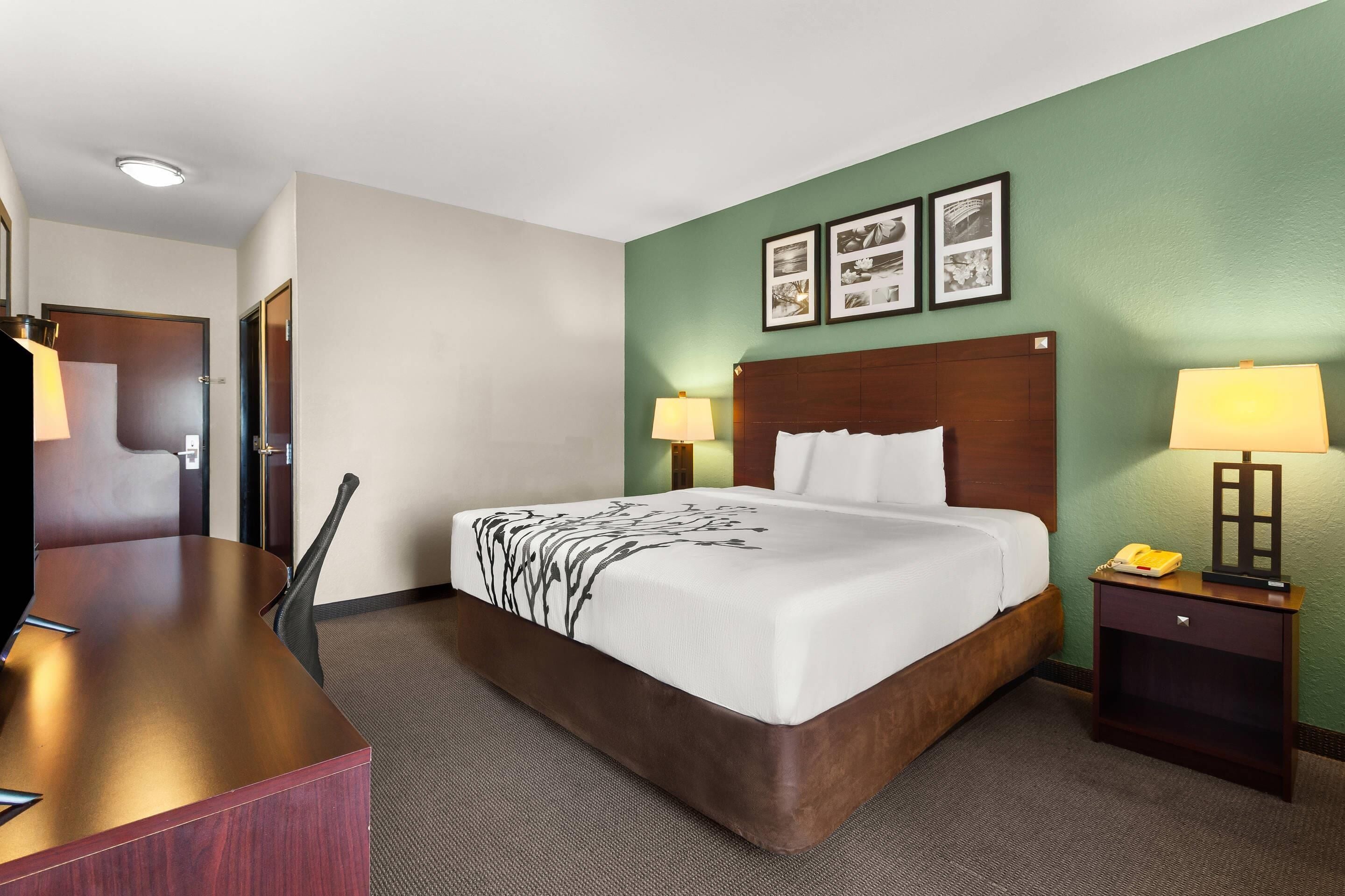 select comfort beds, individually decorated, individually furnished