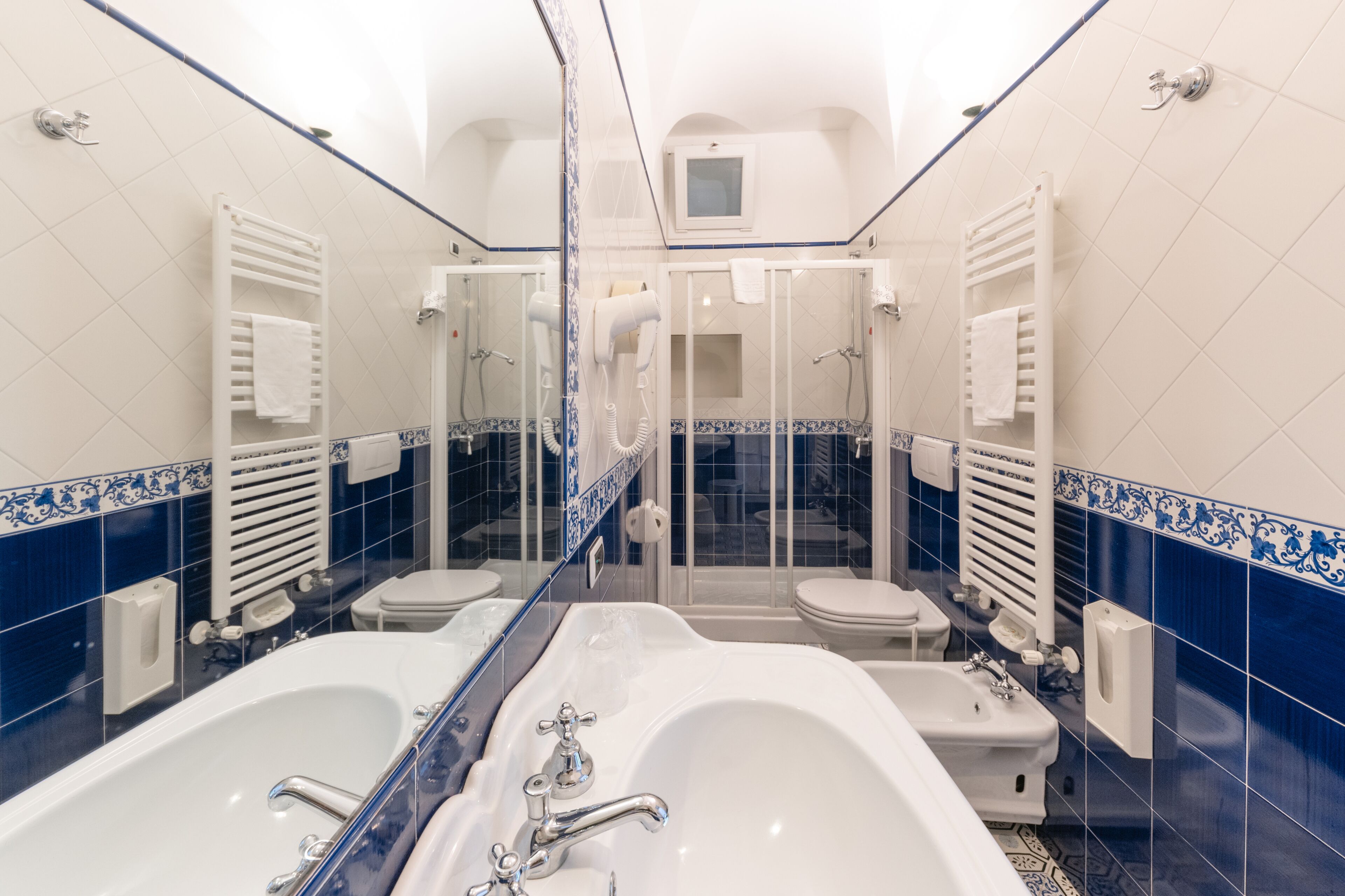 superior double or twin room | bathroom | eco-friendly toiletries, hair dryer, slippers, bidet