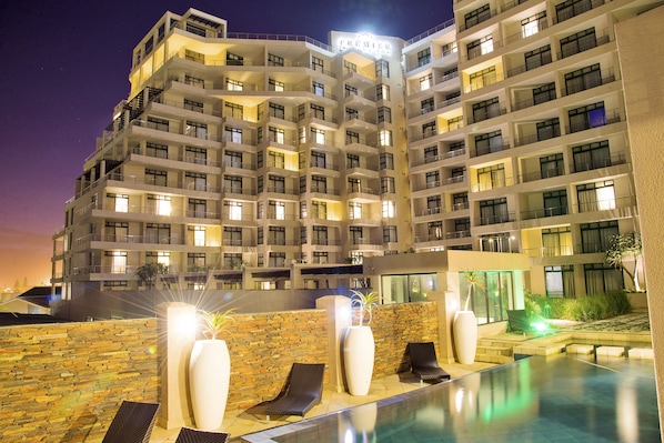 Front of property – evening/night