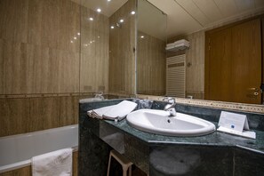 Hair dryer, towels