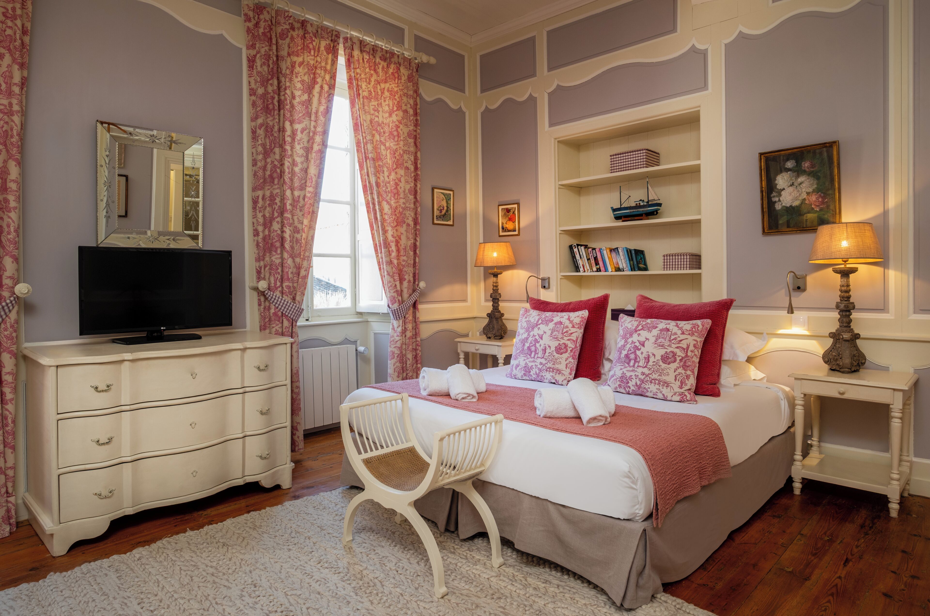 Chambre Double Premium, 1 très grand lit, vue jardin