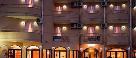 Front of property – evening/night