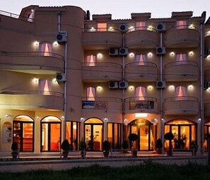 Front of property – evening/night