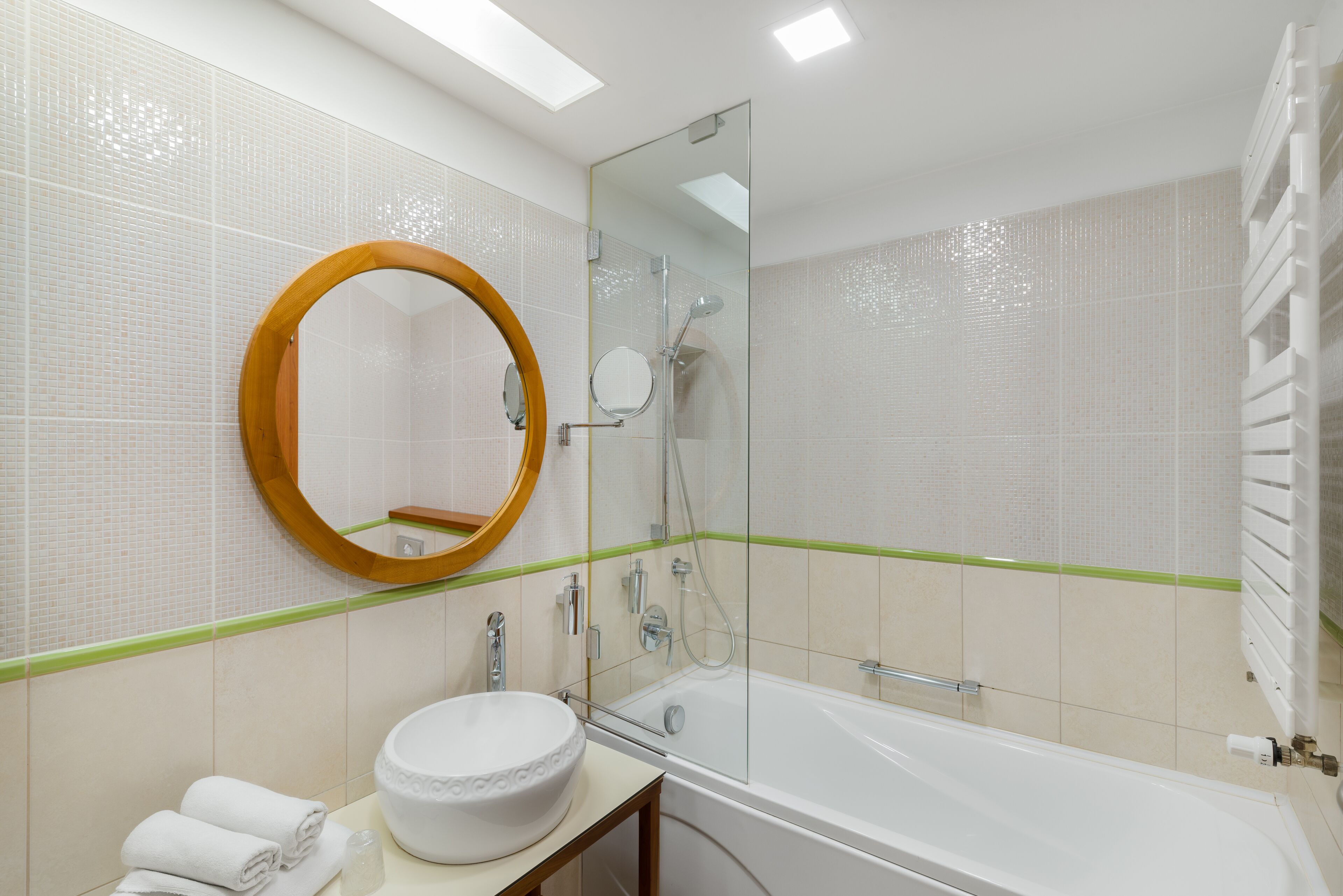 free toiletries, hair dryer, towels