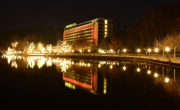 Front of property – evening/night