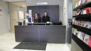 Check-in/check-out kiosk