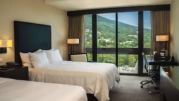 In-room safe, desk, laptop workspace, blackout drapes