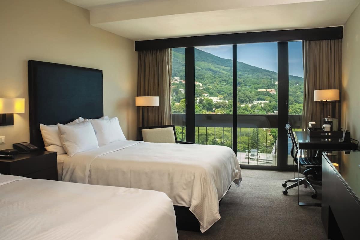 In-room safe, desk, laptop workspace, blackout drapes