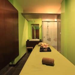 Hot tub, body treatments, body scrubs, facials, reflexology