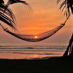 On the beach, black sand, free beach shuttle, beach towels