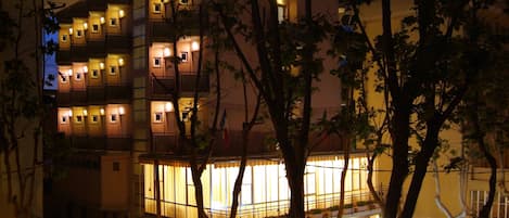 Front of property – evening/night