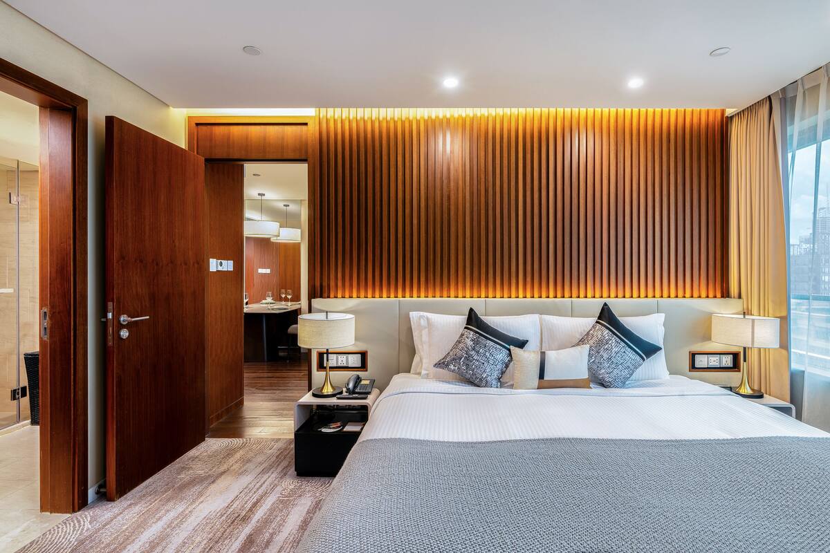 Habitación Premier, 1 habitación (Family Room) | Ropa de cama de alta calidad y edredón