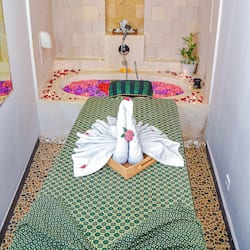 Indoor spa tub
