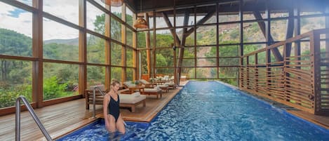 Indoor pool, outdoor pool