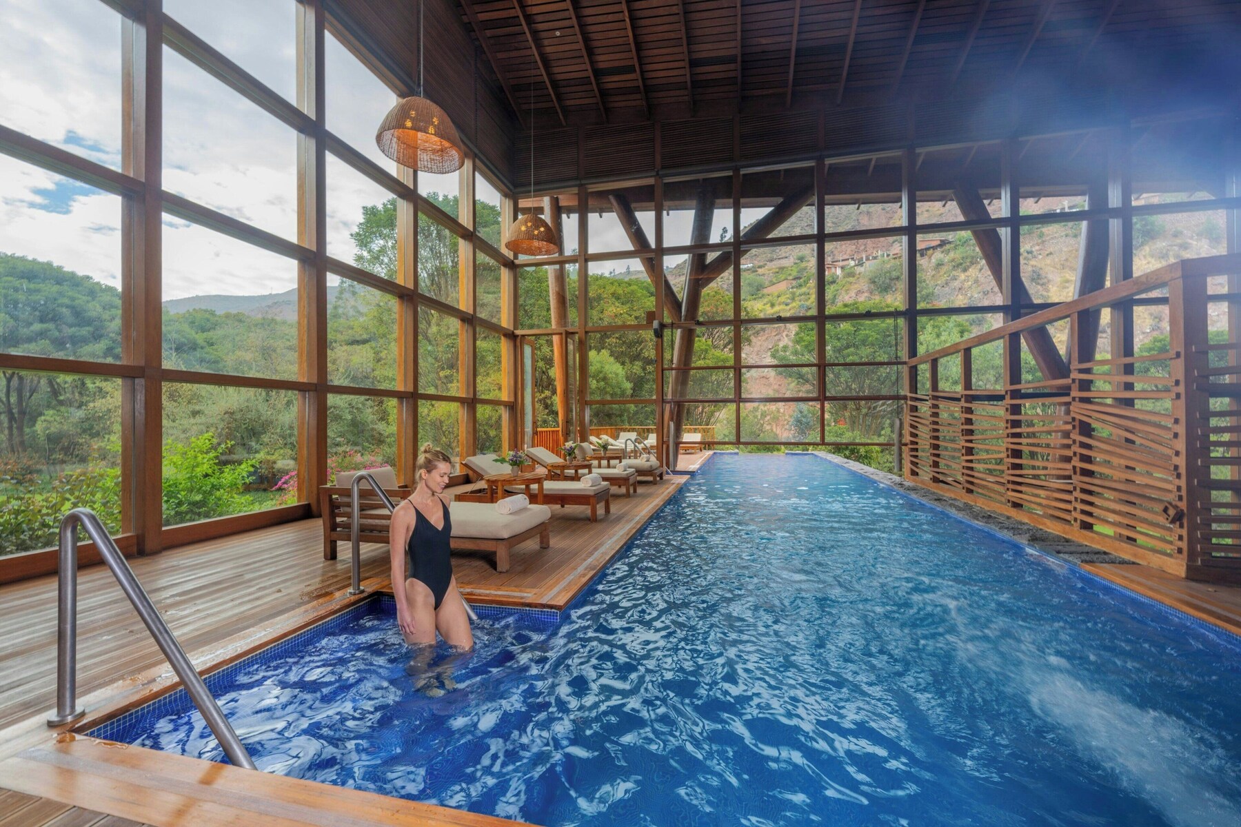 Indoor pool, outdoor pool
