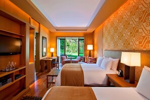 特级客房, 2 张大床 (Terrace) | 1 多间卧室、高档床上用品、羽绒被、加厚床垫