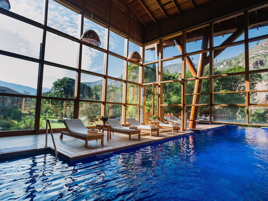 Indoor pool, outdoor pool