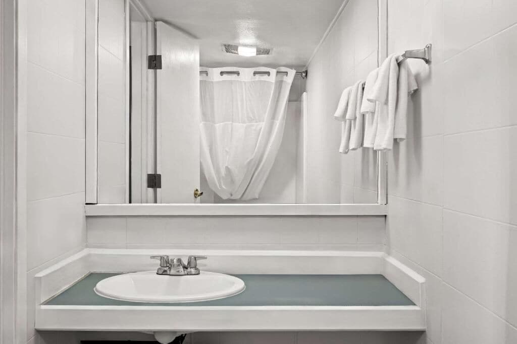 free toiletries, hair dryer, towels