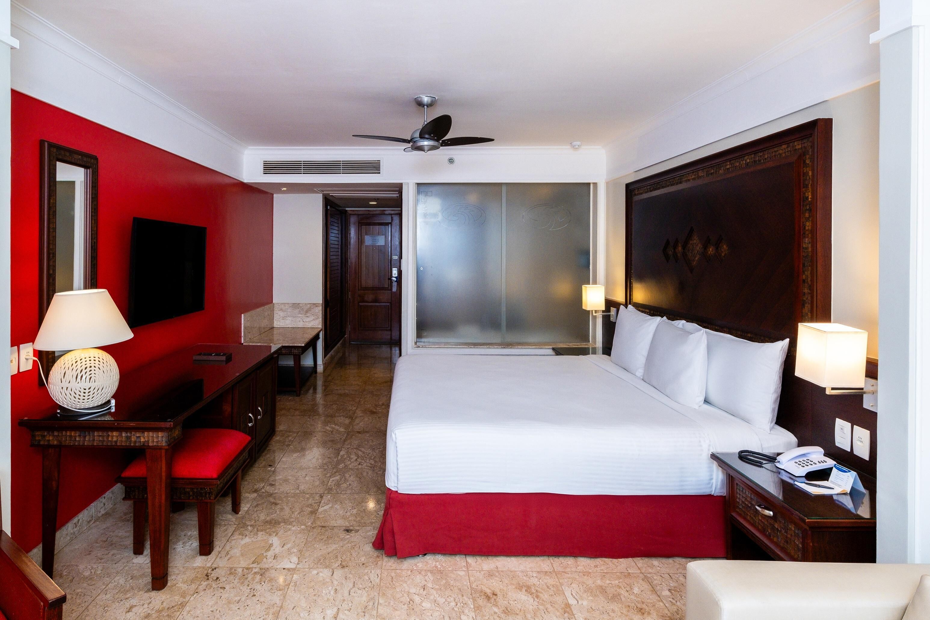 Premium bedding, free minibar, in-room safe, desk