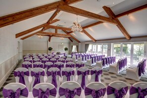 Indoor wedding - The Coed-Y-Mwstwr Hotel (Bridgend)
