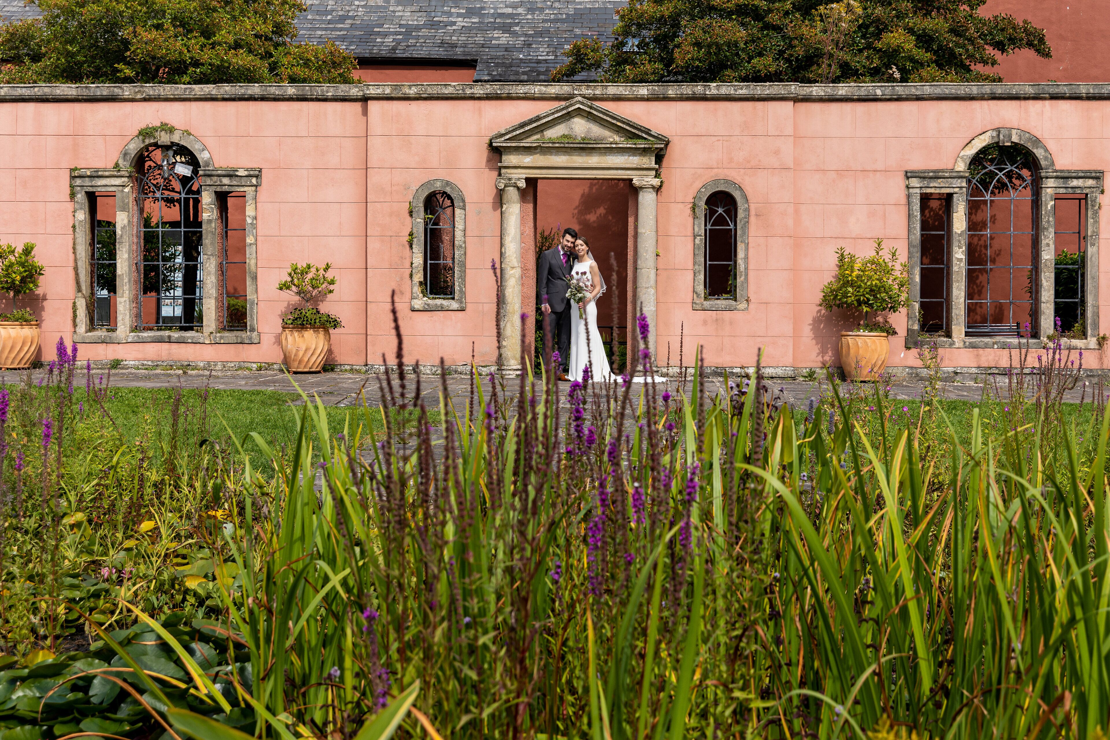 outdoor wedding area