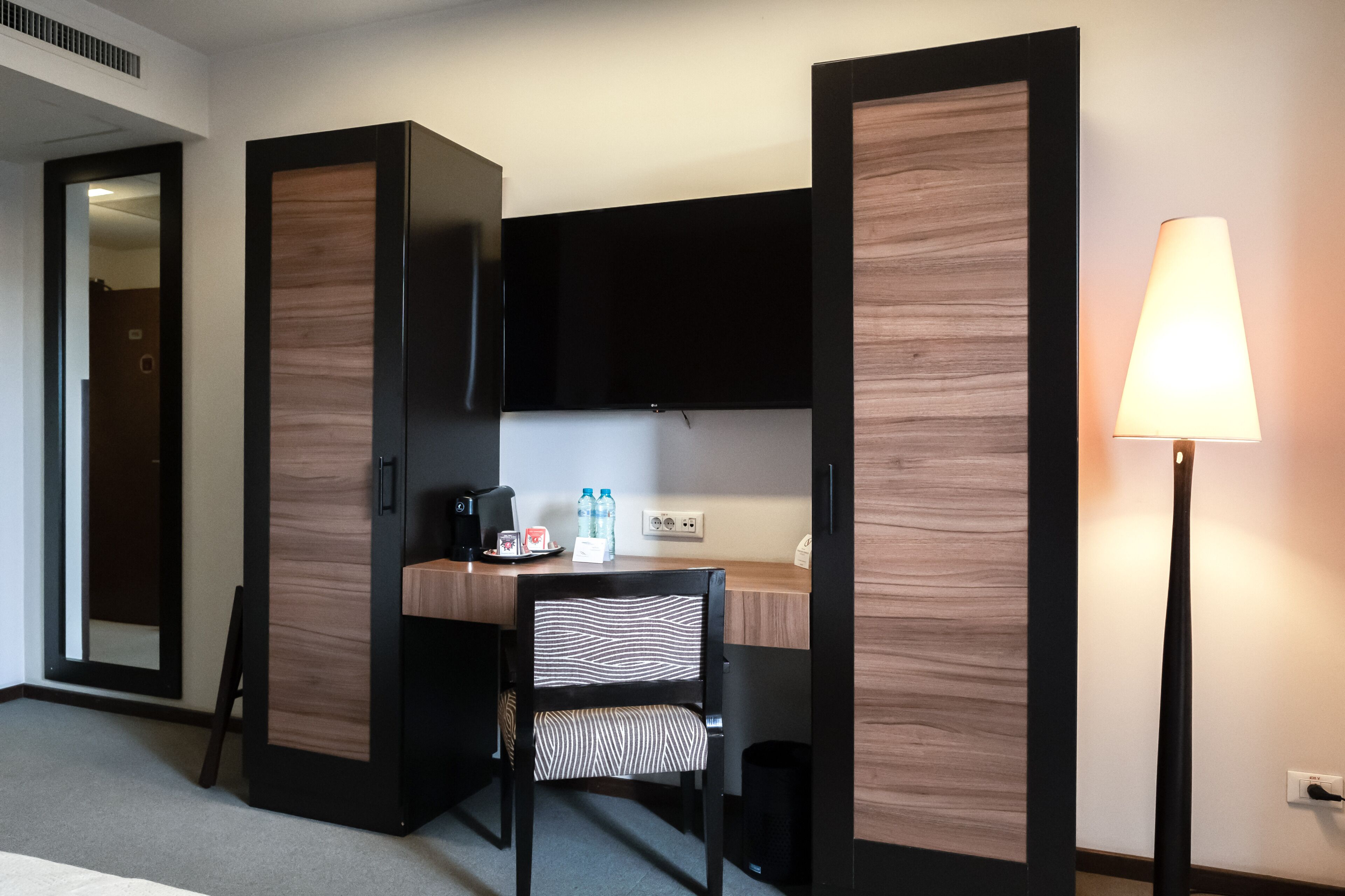 in-room safe, desk, blackout curtains, soundproofing